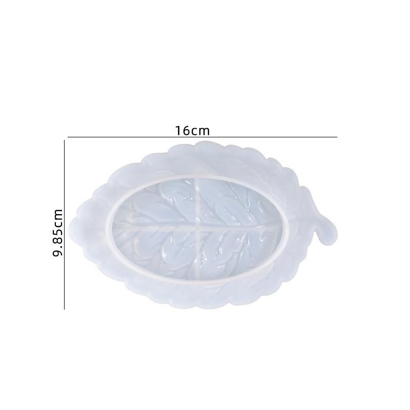 DIY Crystal Epoxy Mold Leaf Plate Nut Storage Tray Silicone Mold