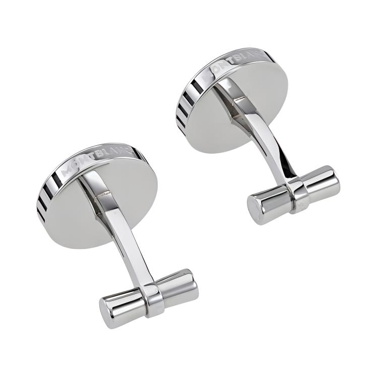 Montblanc Round Hollow Spider Pattern Metal Cufflinks Men Accessories Silver 114708