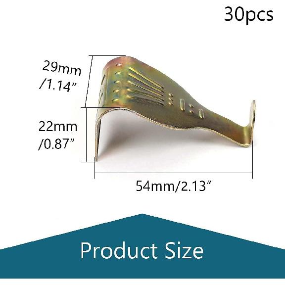 MroMax Solid Moulding Picture Hooks Hangers Rail Hanging Hook Color Zinc-Plated 54mmx34mm Bronze 30pcs