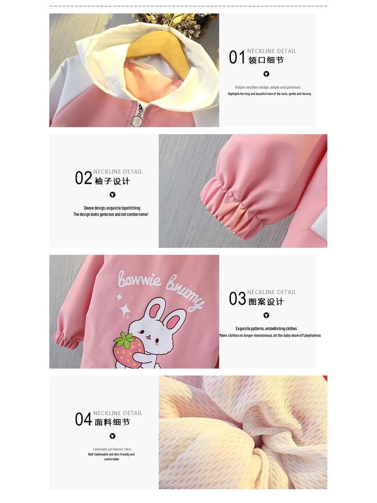 2025 Spring/Autumn Cute Cartoon Coat for Kids - Korean Style Lightweight Outerwear for Boys and Girls