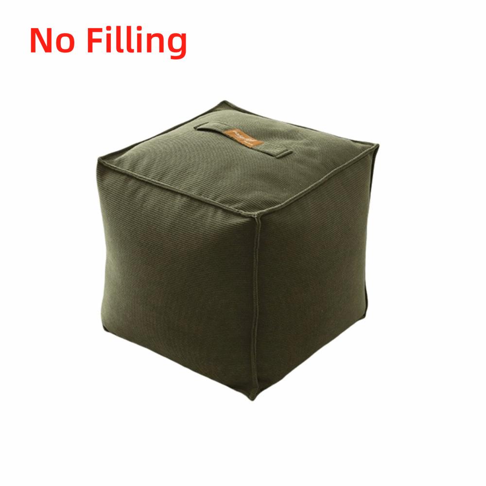 Soft Clothes Storage Bag Large Capacity Sofa Stool Cover Seat Cushion Cover  Lazy Couch