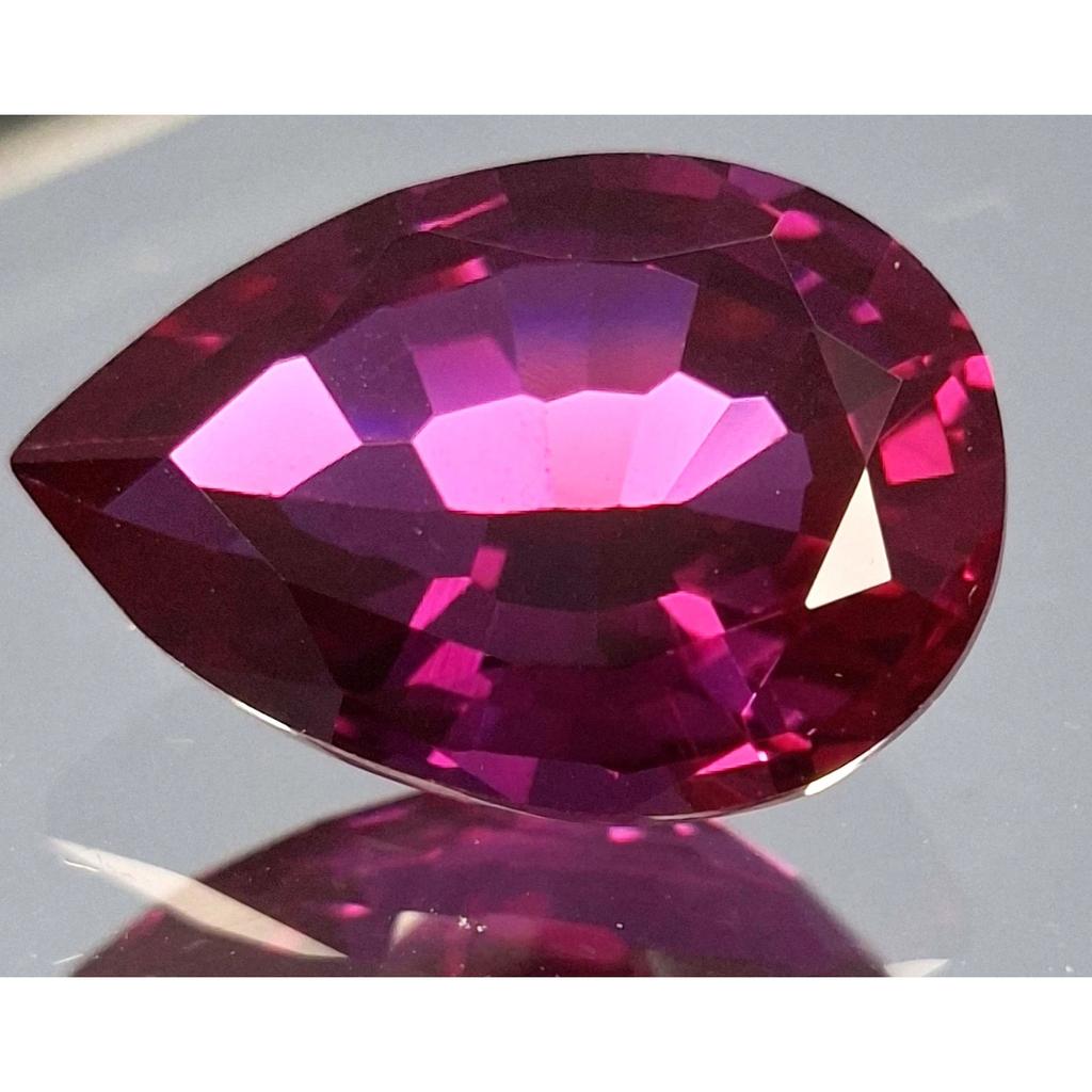 11-13 Ct Natural Rhodolite Garnet Purple Pear Cut Beautiful Certified Gemstone
