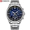 Curren 8399 Men's Multifunction Quartz Watch with Calendar, Large Dial, and Six Hands for Business