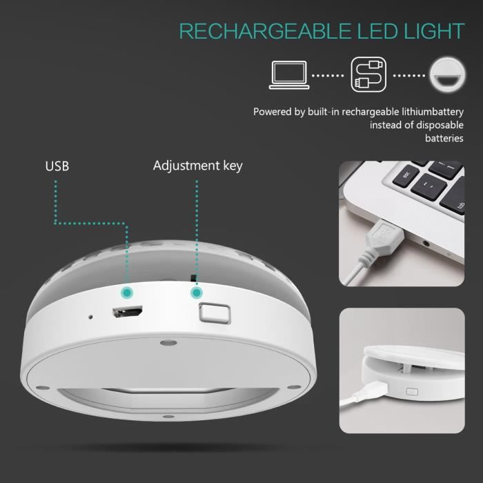 Selfie Ring Light, lampe de téléphone, 36 LED Clip sur Ring Light, éclairage de niveau 3 pour photos