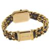 Chanel Premiere L Watches H0001 Black blackDial Plated Gold/leather Quartz Analog Display Women Used