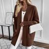 Women's New Autumn and Winter Loose Casual V-neck Sweater,cardigan