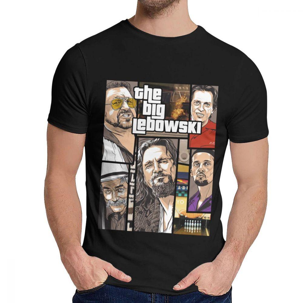 Unisex Tee Shirt The Big Lebowski Great Summer Classic Round Neck Hip Hop Short Sleeve