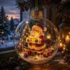 Addobbo Luminoso per la Storia di Natale - Addobbo Diorama Luminoso di Natale, Mini Scena Illuminata con Luce LED Calda, Mini Luminoso