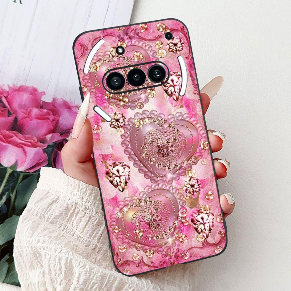 For Nothing Phone 3A 2025 Case A059 Fashion Flower Cats Cartoon Silicone Soft Shockproof Cover For Nothing Phone3A 3A Pro Bumper