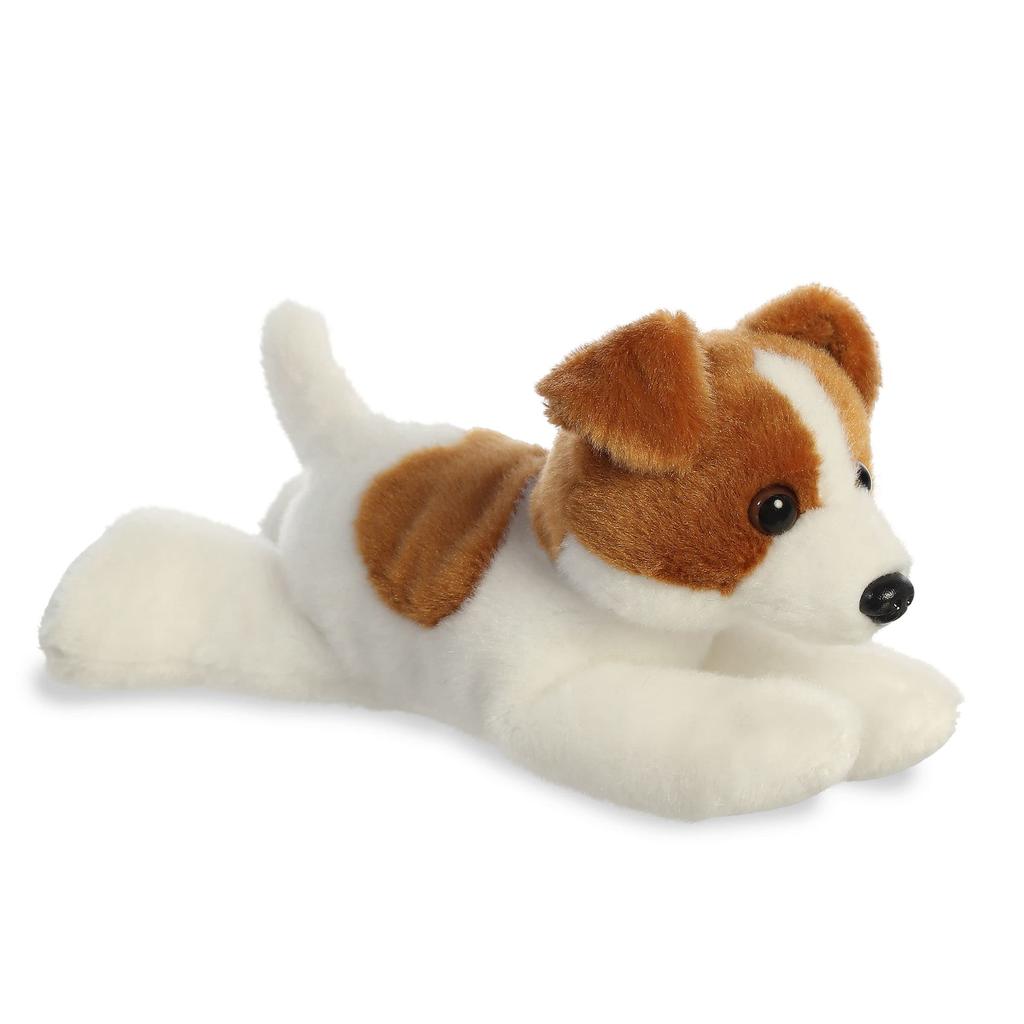 Aurora ® Adorable Mini Flopsy™ Jackie Russell™ Plush Toy - Playful and Easy - Timeless Companion - Brown, 8-Inch