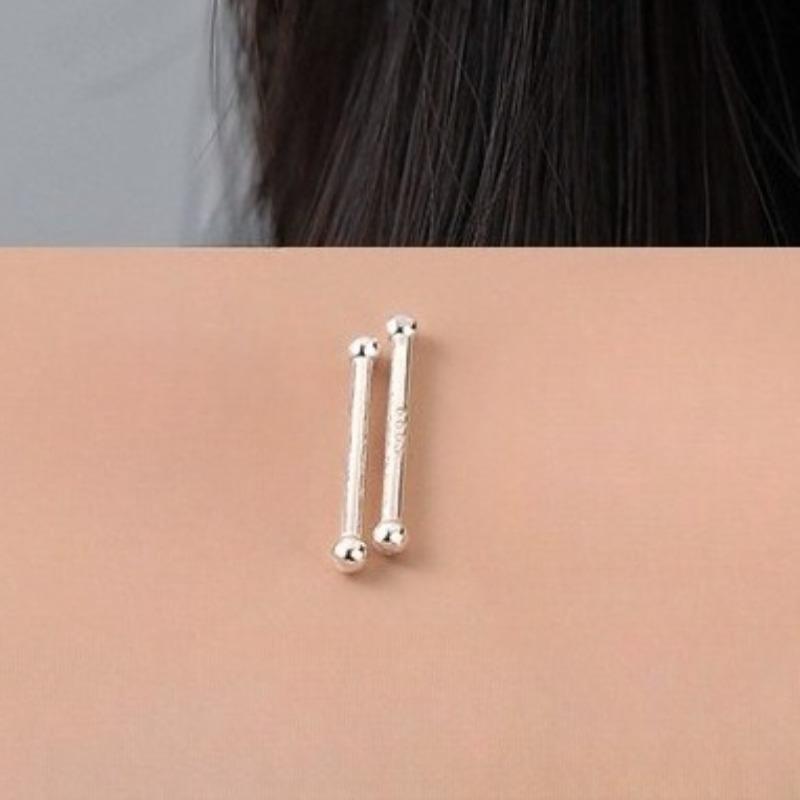 Double-headed Small Round Ball Ear Barb Earrings, Ear Bone Pins, Ear Barb Sleep-on Earrings, Ear Care Stick Earrings