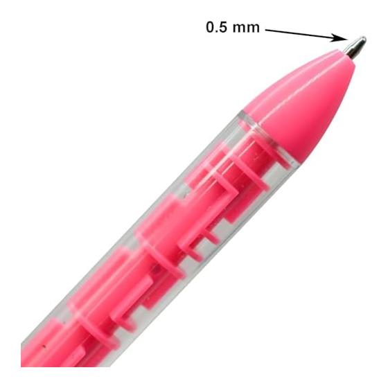 Maydahui 12-Piece Set of Novelty Maze Ballpoint Pens, 0.5mm Black Ink, Oil-Based, Cute & Fun Stationery for Planners, Kids, Students, Birthdays,