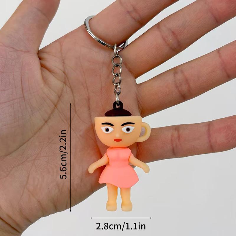 Playful Italian Brainrot Animals Keychains Acrylic Shark Keychain Meme Keyrings Fans Friends Gifts Phone Charms Backpack Pendants