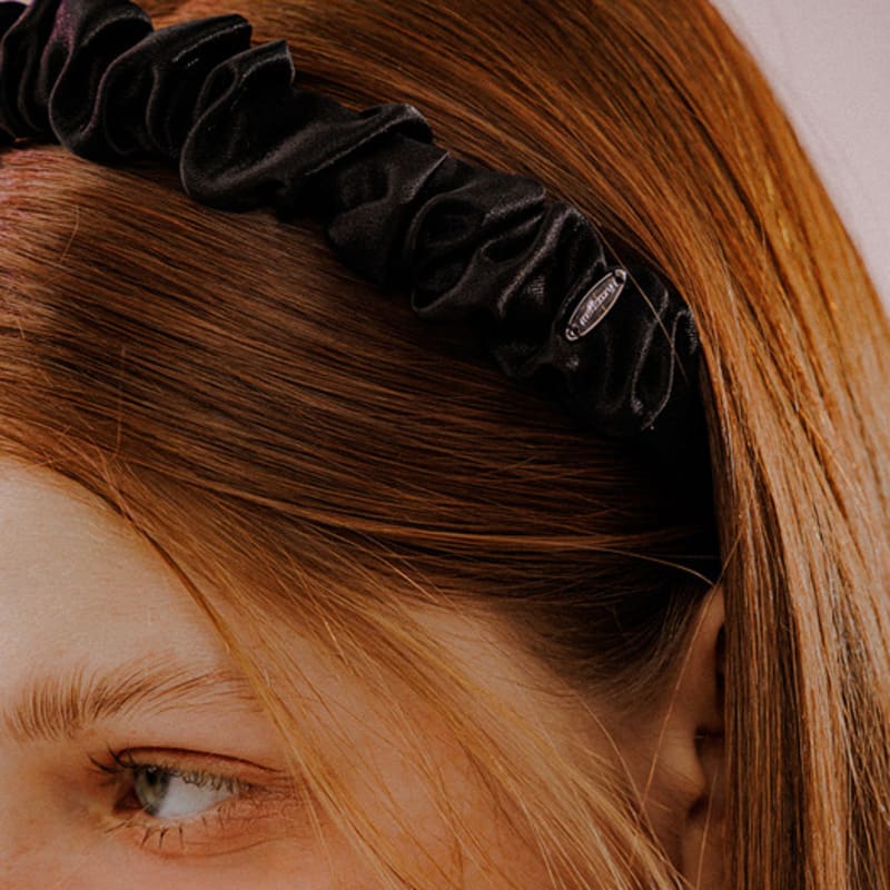 mellotory shirring satin hairband