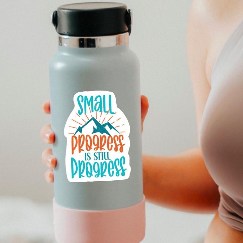 Small Progress Is Still Progress Sticker, Motivational Sticker, Encouraging Gift, Gift For Hikers, Car Decal, Laptop Decal, Clear Decal