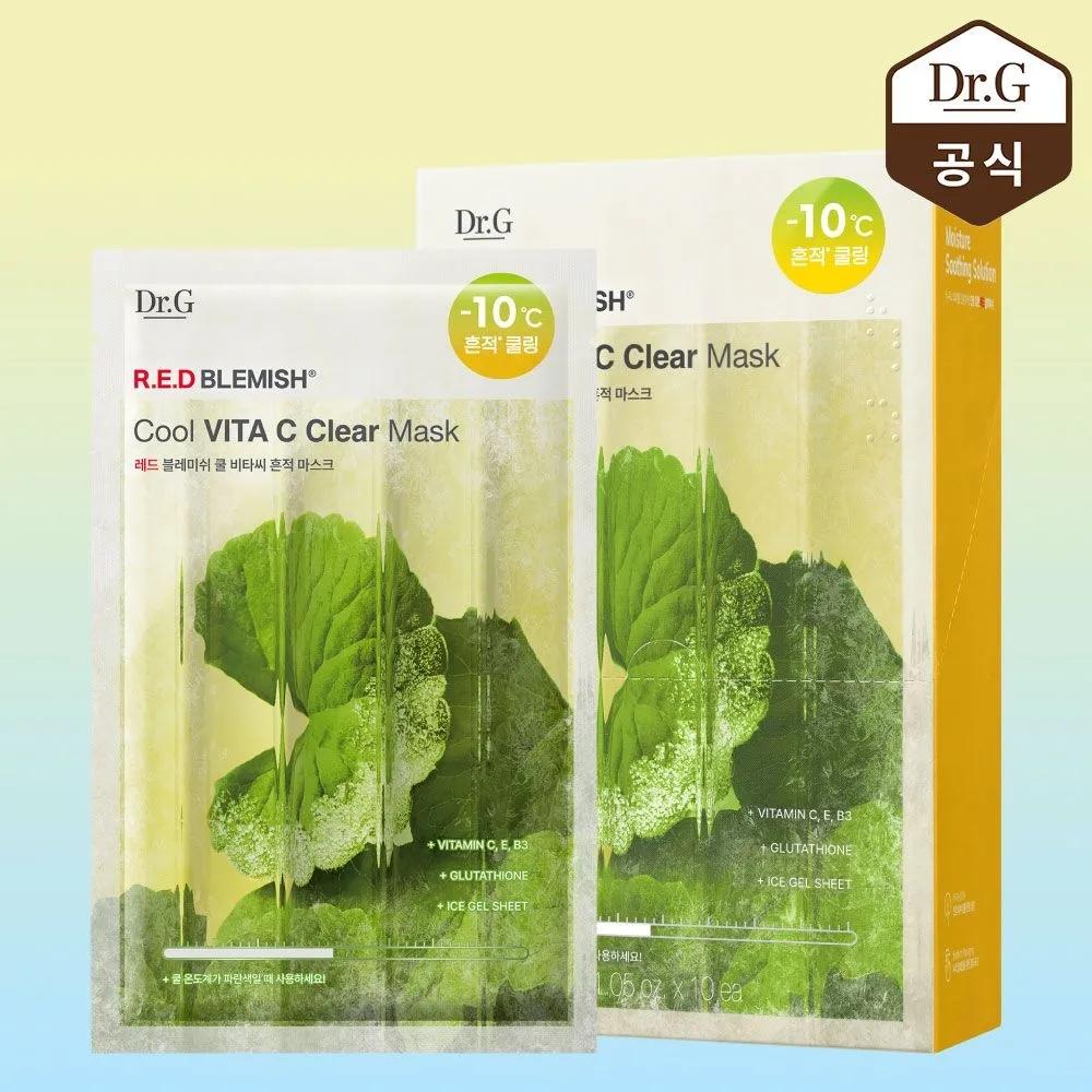 Red Blemish Cool Vitamin C Blemish Mask 10 Sheets