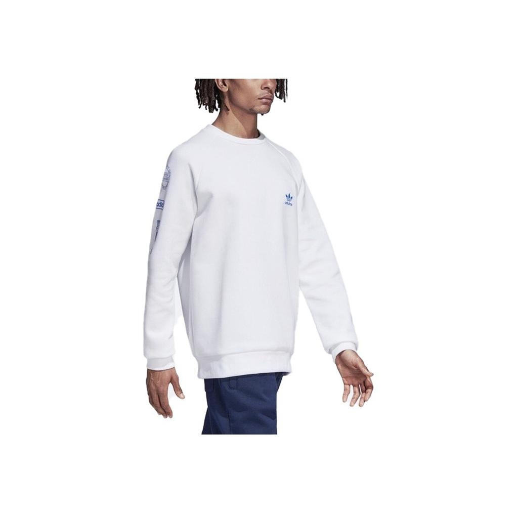 Adidas Originals Graphic Crew Neck Sweatshirt Men Tops White DP8575