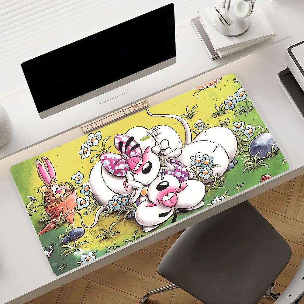 Diddl Cartone Animato Tappetino Mouse Antiscivolo Gomma Tappetino Computer Giocatore Equilibrio Decorazione Deskmat Laptop Ufficio Grande