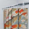 Modern Bathroom Decor Creative Fish Print Shower Curtain Set For Home Bathing Area With Hook Rods Includedpeach Blossom Design I