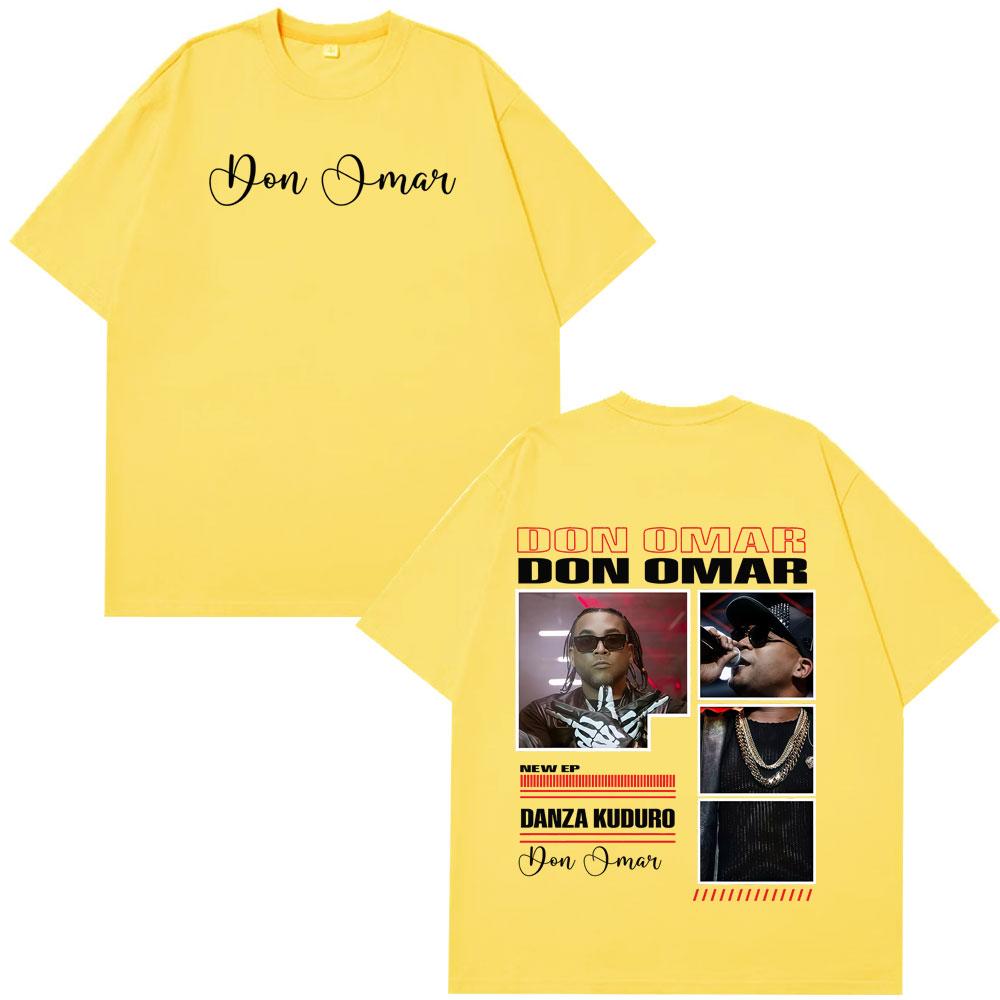 Rapper Don Omar Album Print Tshirts Men Women Fashion Tshirts Shortsleeved Loose Casual Cotton Hiphop High Quality Tshirts