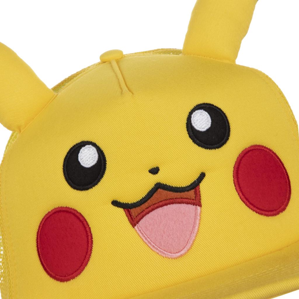 Licensed Pokémon Pikachu Big Face Cosplay Embroidered Snapback Cap