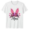 Mimi Bunny Easter Floral Unisexs TShirt Easter Gift For Her