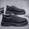 Labor Protection Shoes for Men's Autumn New Martin Boots Men's Short Boots Trendy Versatile Yellow Boots Thick Sole Work Shoes Men's Board Shoes