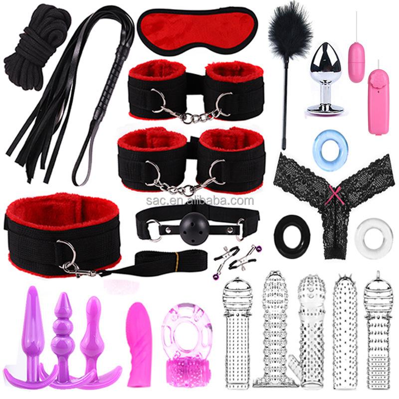 SacKnove 25/28/34 Piece BDSM Set Juguetes Sexuales Erotic Furniture Adult Couples Game Sex Toys Bondage Gear