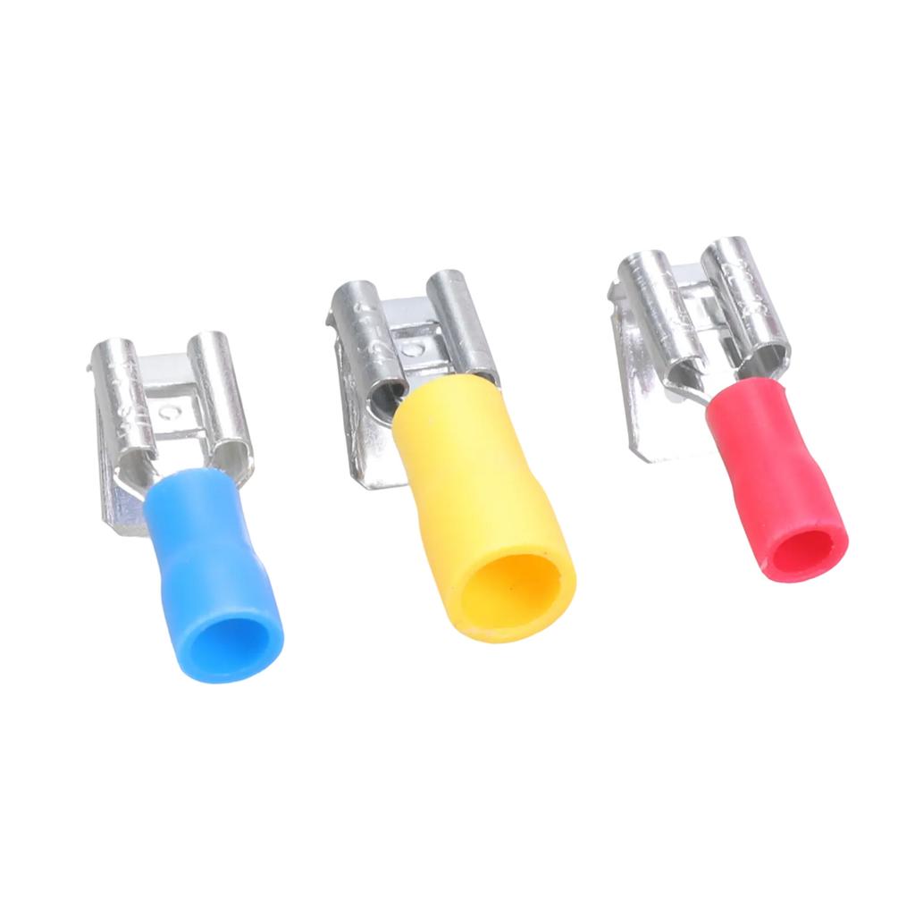 30/40pcs Piggyback Spade Connectors Quick Disconnect Kit Semi Insulated Female Male Crimp Terminals Wiring Accessories