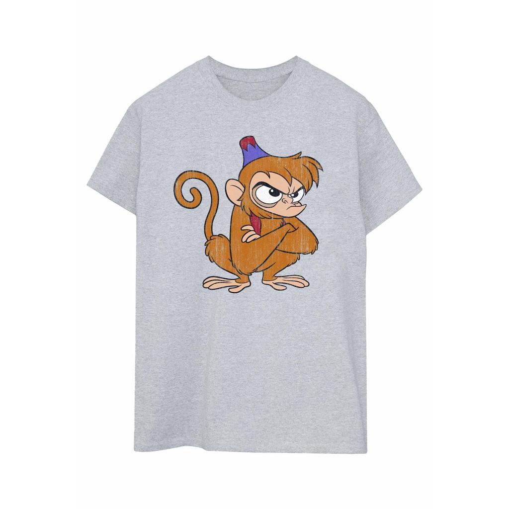 Disney Womens/Ladies Aladdin Classic Angry Abu Cotton Boyfriend T-Shirt