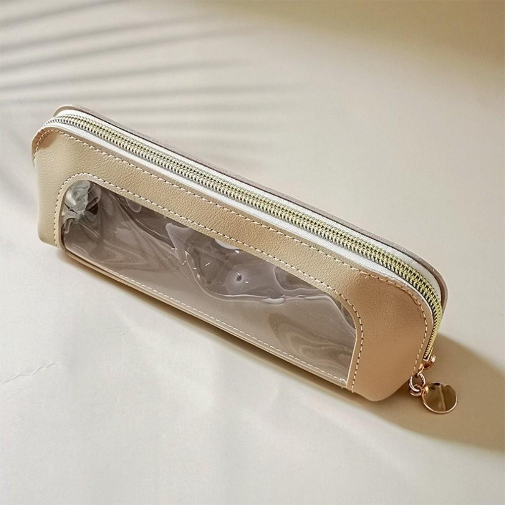 Waterproof Makeup Brush Bag Visible Makeup Organizer Pencil Case  for Brushes Lipsticks