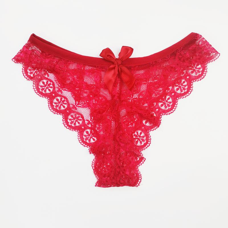Lace Thong Women Lace Low Waist Panties Sexy Transparent Underwear Ladies Briefs Lingere Panty Underware Womens Lingerie