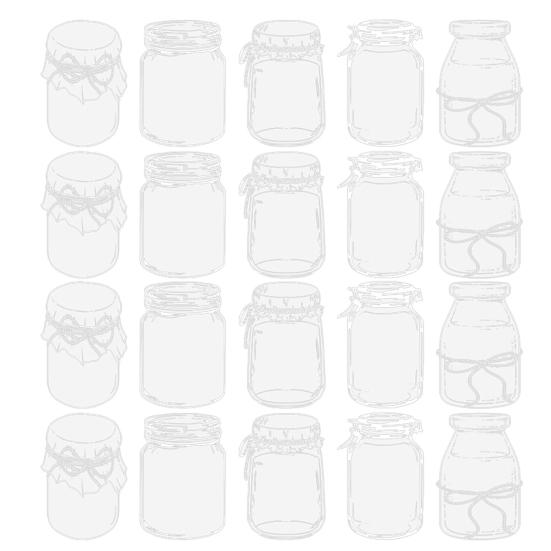 20Pcs DIY Transparent Dried Flower Bookmarks Exquisite Design Creative Floral Plant Clear Bookmarks Decorations