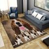 Tappeto Basset Hound per Soggiorno Camera da Letto Casa Decorazione Divano, Tappetino Antiscivolo per Giochi Bambini