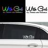 18x6cm With God All Things Are Possible Car Sticker Auto Body Bumper Windows Motorcycle Laptop Walls Vinyl Decal Car Accessories