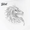 Anti-rust Brooch Pin Retro Style Horse Head Design Anti-oxidation Sophisticated