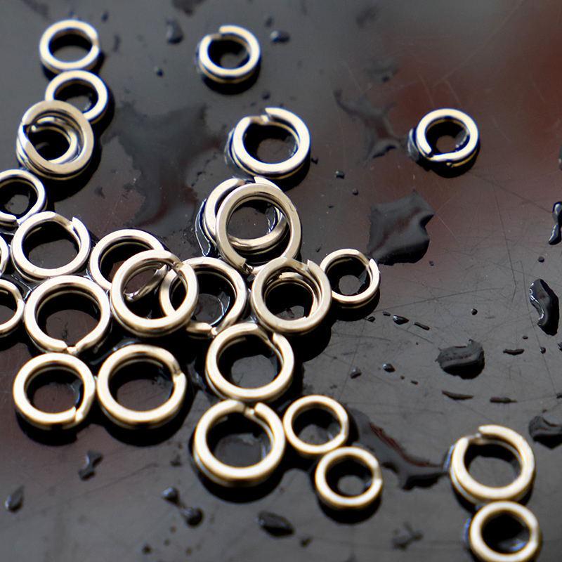 Lure Accessories: Flattened Split Ring Connectors