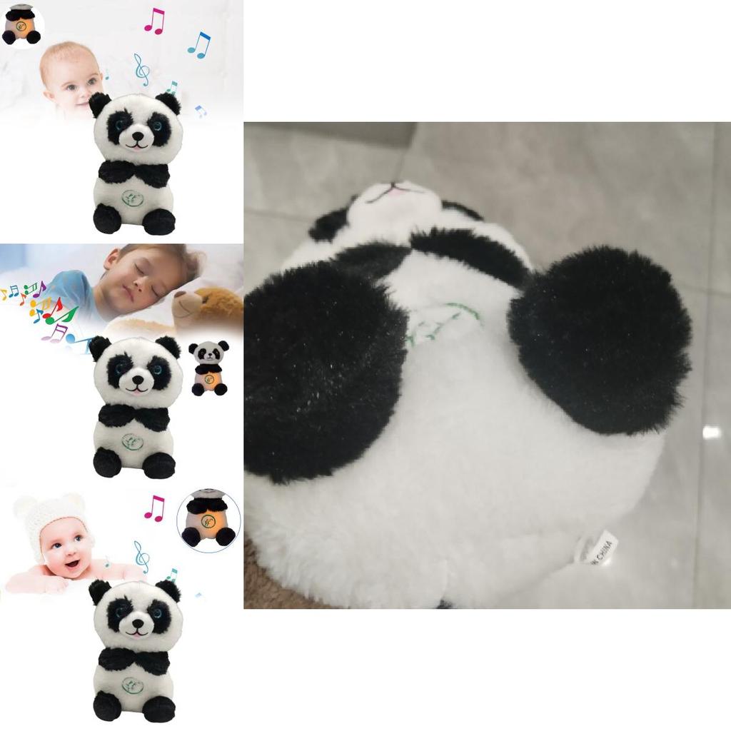 Breathing Panda Plush Toy For Babies With Music And Soothing Features For Infant Comfort