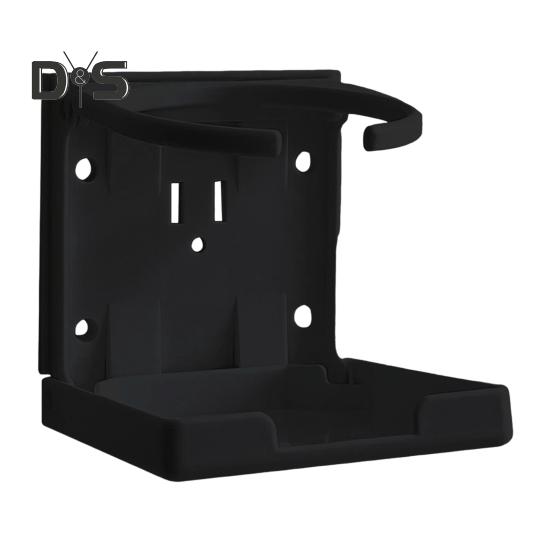 

Складной подстаканник, прочный, без сверления, с защитой от проливания, банка для напитков, бутылка для воды, кружка для кофе, вешалка, стойка, аксессуары для домашнего офиса и стола Square чёрный