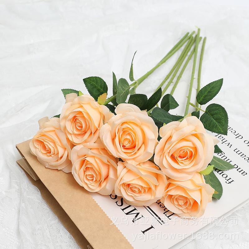 5/10Pcs Rose Artificial Flowers Bouquet for Home Room Decor Wedding Decoration Fake Flowers Valentine Day Gift DIY Vase Ornament