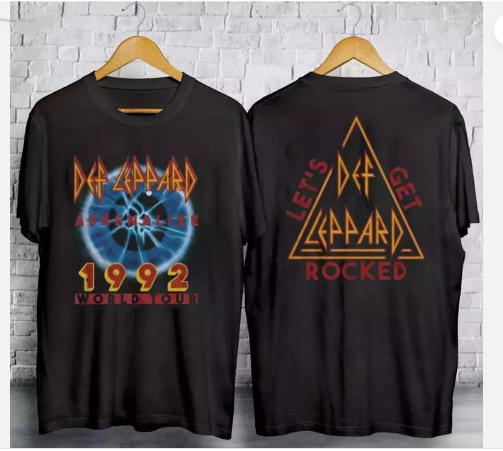 

Винтажная футболка Def Leppard Concert Adrenalize 1992 World Tour 1992 года, размеры S-5XL L