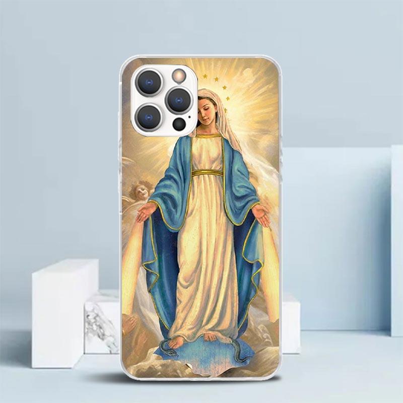 Virgin De Guadalupe Virgen Mary Phone Case For IPhone 16 17 Air 16E 15 14 Plus 13 Mini 12 11 Pro Max 7 8 + SE 2020 Soft TPU Back