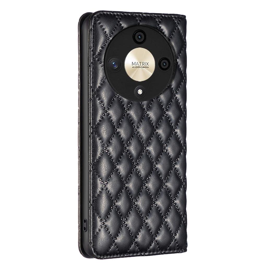 BINFEN COLOR BF Style-16 For Honor X9b 5G/Magic6 Lite 5G Leather Case Card Slot Stand Phone Cover