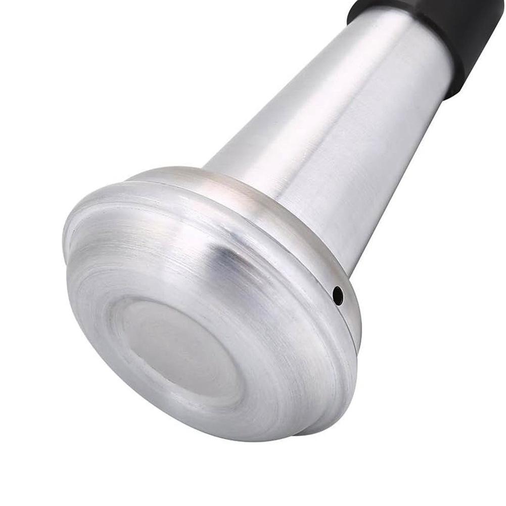 Aluminum Alloy Trumpet Silencer, Noise Reducer, Anti-Disturbance Muffler with Rubber Edge (80%–90% Noise Reduction)