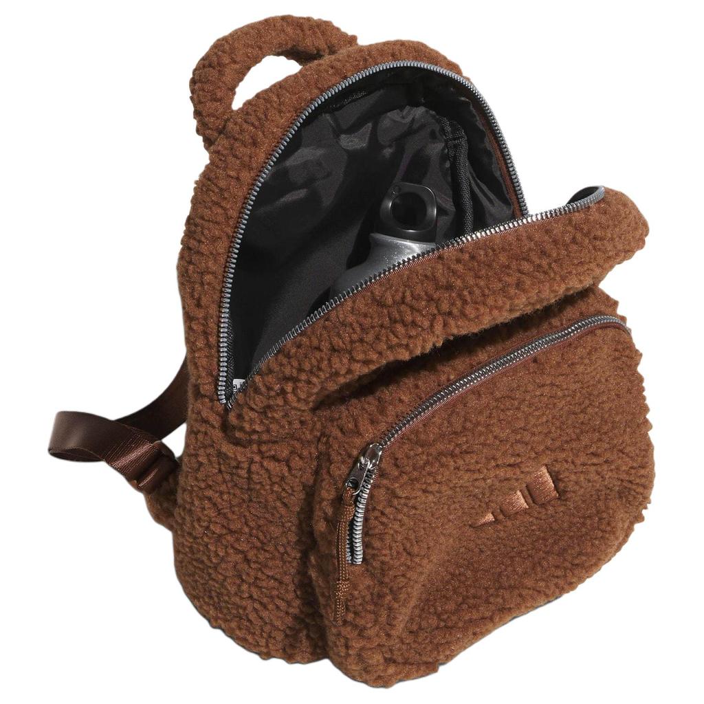 Adidas 9L Plush Practical Sports Recycled Polyester Backpack Women Backpack Soft-Brown KC0228