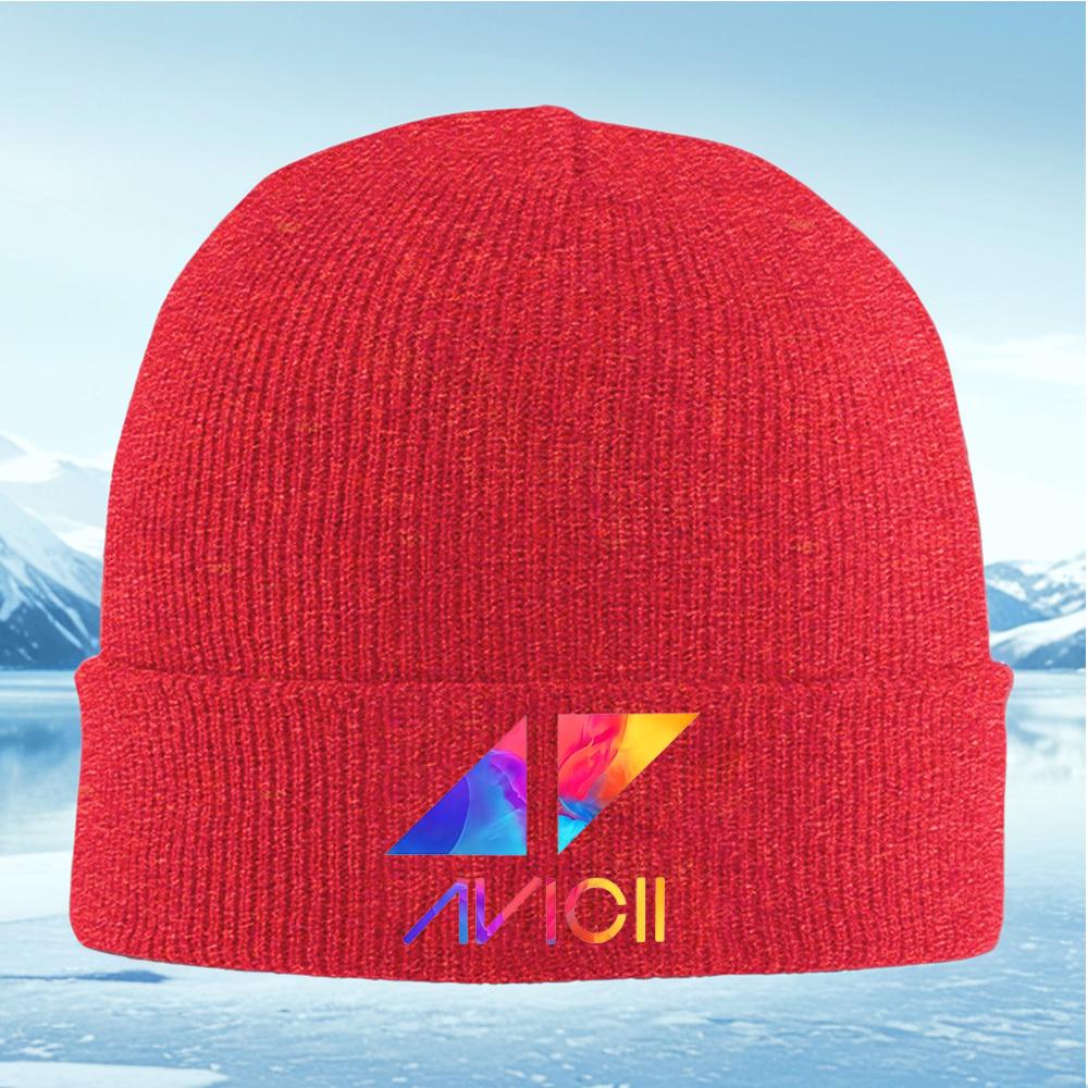 Abstract colorful music logo design Men Women Unisex Knitted Hat Beanie Pullover Cap Winter Thermal Warm Christmas Outdoor Cycli
