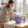 Halloween Home Decor 3D Printed Devil Bat Flower Pot, Gothic Planter Pot with Creative Gardening Present for Plant Lovers Wings Office Desk
