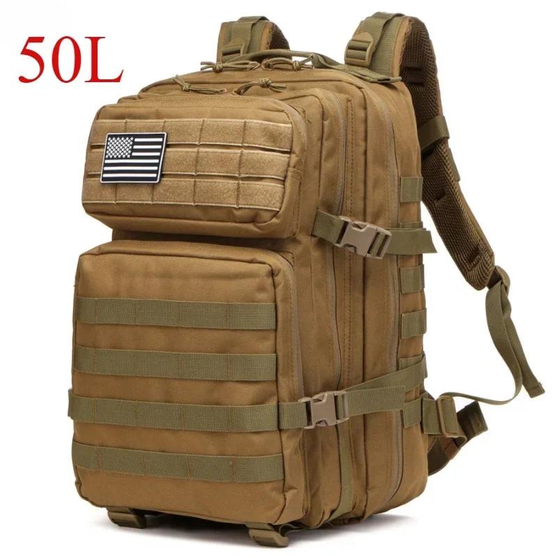 25L/50L Rucsac tactic Molle Bag Genți de exterior Rucsac pentru drumeții Camping Trekking Vânătoare Pescuit Genți GYM Rucsacuri