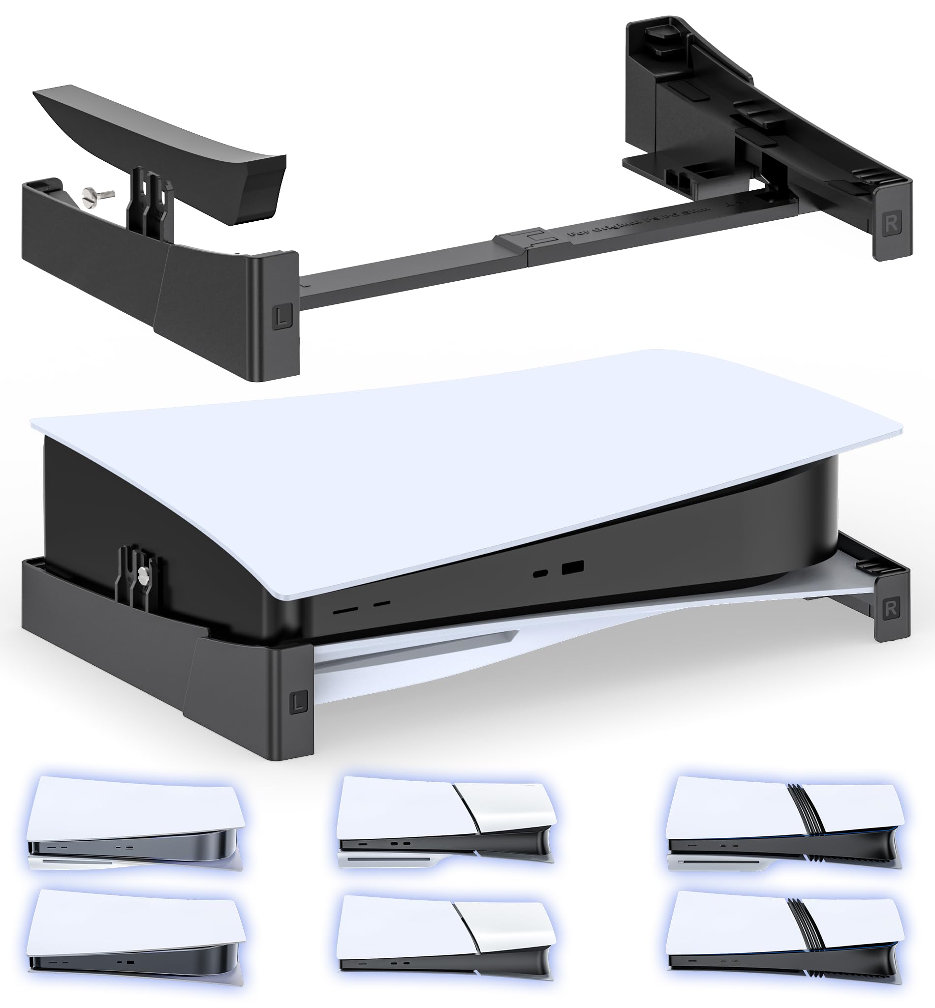 

with PS5 Slim Horizontal Improved Heat Earthquake Scratch New PS5 Compatible with Slim Standard and Digital PS5 Black [Compatible PS5/PS5 Slim/PS5 чорний