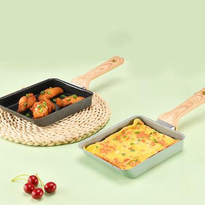 Japanese Omelette Egg Pan Nonstick Tamagoyaki Pan Rectangular Egg Roll Pan with Detachable Anti Scalding Handle for All Stove